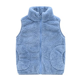 Trench-Coat à fermeture éclair de couleur unie pour garçons, manteau d'hiver pour enfants