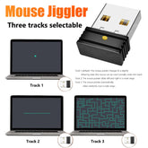 Souris jiggler USB indétectable, souris simulée, sans pilote, garde l'ordinateur, PC, ordinateur portable, éveil, intelligent, souris inclinée