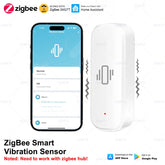 Capteur de vibrations intelligent ZigBee, moniteur, contrôle par application, Protection de sécurité, capteur Zigbee, alarme de mouvement et de choc, Support Z2M