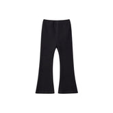 Girls' cotton flared leggings, flared pants, high-waisted, bootcut, yoga pants, bell-bottoms for children