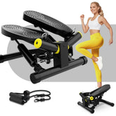 Mini Machine pas à pas torsadée – Capacité de 330 lb, entraînement complet du corps, hauteur de marche réglable