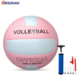 Balle de jeu d'entraînement professionnel de volley-Ball de taille 5, pour jeunes débutants, balle de pratique intérieure, volley-Ball de plage en plein air