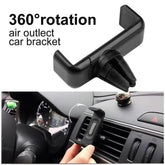Support universel de téléphone pour grille d'aération de voiture, Support de téléphone portable, Clip de montage d'air de voiture, Support rotatif, accessoires d'intérieur de voiture