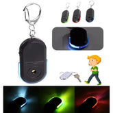 Localisateur intelligent de clés anti-perte, sifflet LED, alarme sonore clignotante avec porte-clés