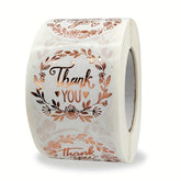 1roll, 20pcs 1.5in Thank You Label, Gift Bag Sealing Sticker, Sticker Label Stamping Appreciation Sticker, Box Seal Sticker, Seal Sticker, Business Commodity Packaging Sealing Stickers, Gift Box Decor Bag Packaging Label, Sea