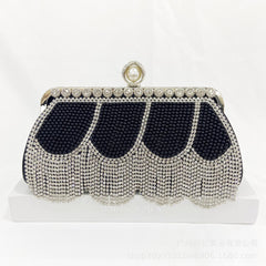 Heavy Industry Tassel Dinner Clutch Chinese Style