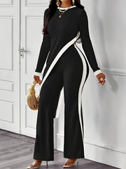 Women's Suit Women's Pants Color Blocking Suit