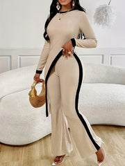 Women's Suit Women's Pants Color Blocking Suit