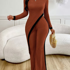 Women's Suit Women's Pants Color Blocking Suit