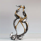 1pc, Elegant Romantic Couple Sculpture, Resin Craft, Creative Living Room TV Cabinet Bedroom Decor, Modern Home Decor