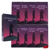 64-Card Lovers Messages Oracle Deck - Romantic Couple Silhouette Design, Love & Relationships Divination Cards, Twin Flames Fortune Telling Game, Ideal Christmas Gift for Ages 14+