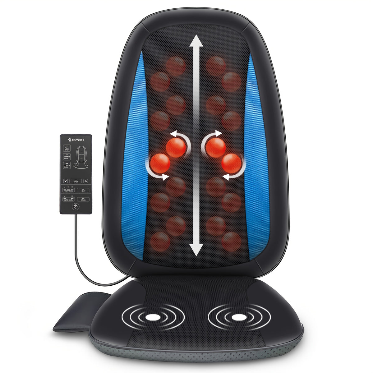 Comfier Shiatsu Back Massager With Heat, Massage Seat Cushion For Full Back, Electric Body Massager For Home Or Office Seat Use, Father'S Day And Mother'S Day Gift, Perfect Birthday Gift For Men And Women