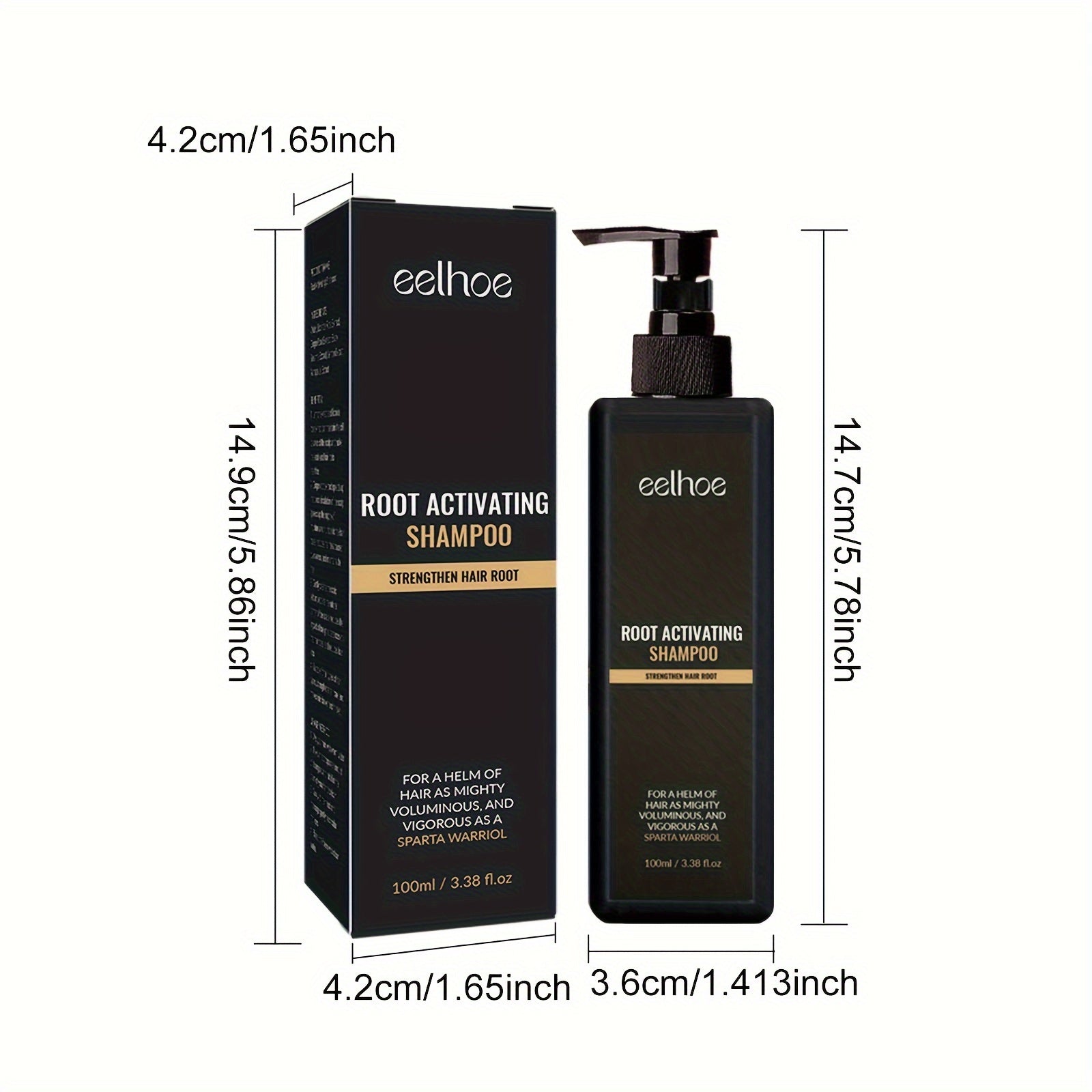 2 Box of dense hair shampoo, soft and moisturizing, Root Activating Shampoo, Dense Hair Shampoo, Strengthens Hair, MakeThin Hair Look Thicker