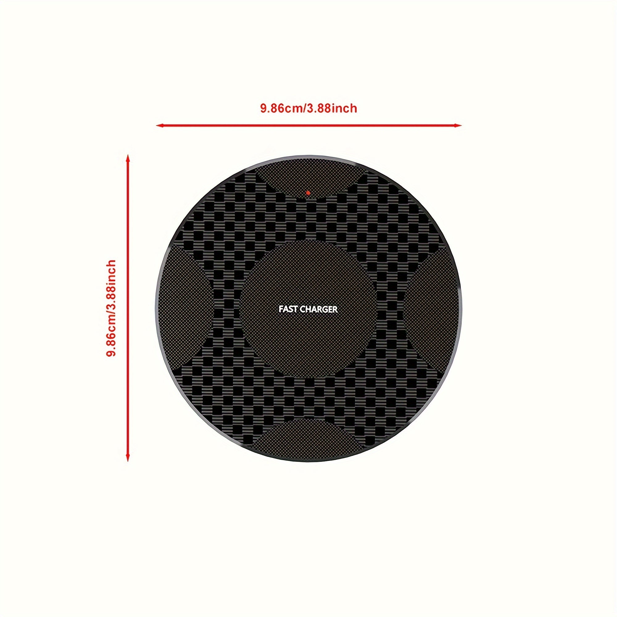1pc Y9 10W Fast Wireless Charger, USB-Powered with Charging Indicator, Universal Compatibility for Phone 15/14/13/12/11 Pro Max/XR/XSMAX/X/8Plus, ABS Plastic, Portable &amp; Desktop-Friendly