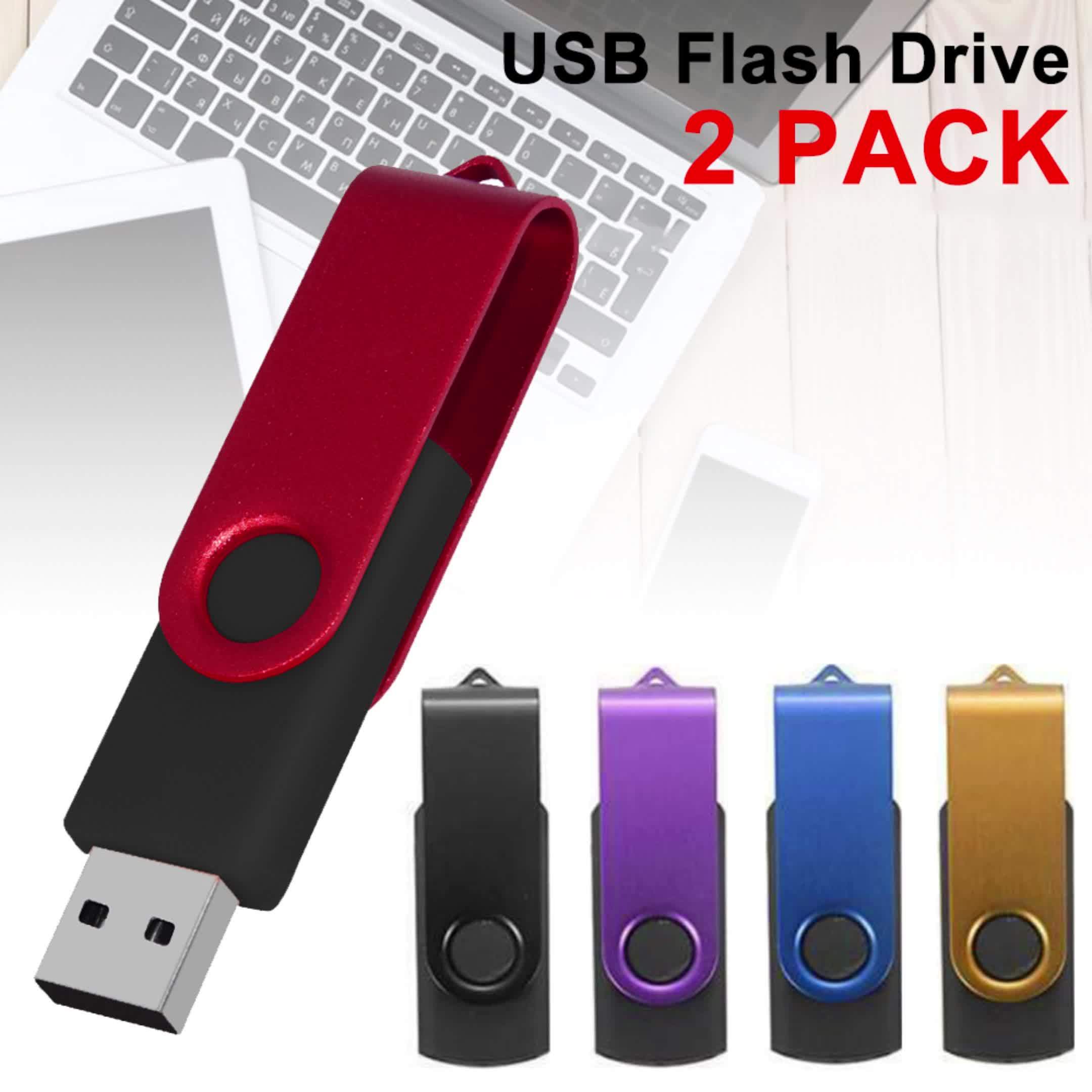 2pcs High-Speed USB 2.0 Flash Drives - Metal Pen Design, Secure Storage for PC/Laptop/Tablet/Mobile Phone, Car Audio & Game Console Compatible - Sizes: 8GB to 64MB