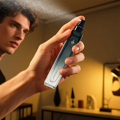 Men's Perfume - Long-Lasting Sexy Cologne, Alcohol-Free & Formaldehyde-Free Formula, Sexy Allure Scent for Dating, Business, Parties - Ideal Birthday/Holiday Gift for Him in Elegant Dark Grey/Red Gradient Bottle, Business Col