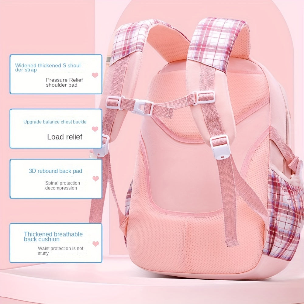 Girls Backpack for Girls Cute School Backpacks for Girls Kindergarten Elementary Preschool Middle Kids School Bag