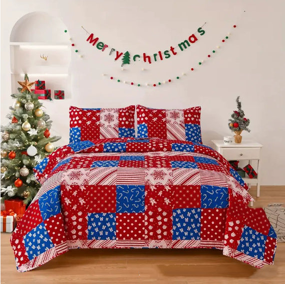 Celebration Cute Christmas Bed Quilt Cover