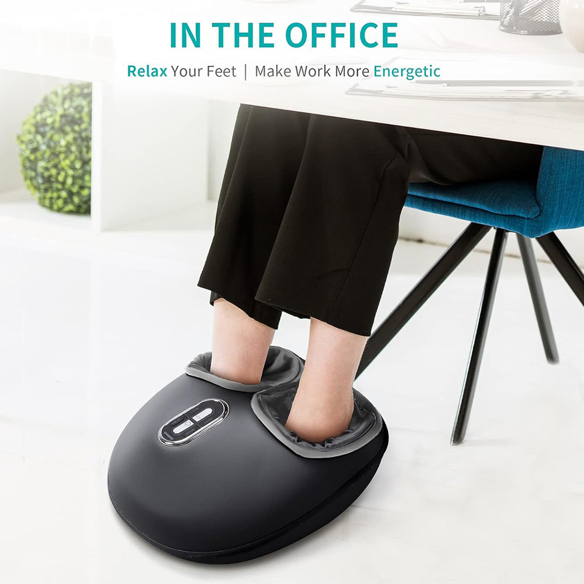 Nekteck Shiatsu Foot Massager Machine with Heat Deep Kneading Air Compression Body Massager and Muscle Relax for Home or Office Use, As A Gift For Parents Mother's Day