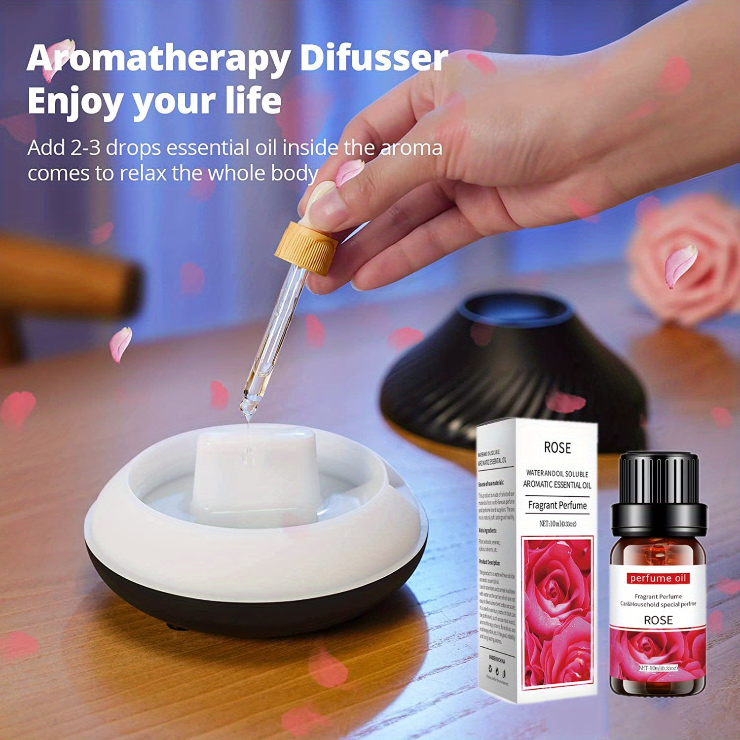 12 types d'huiles essentielles biologiques, kit d'huiles essentielles d'aromathérapie pour diffuseur, humidificateurs, aromathérapie, fabrication de bougies (10 ml)