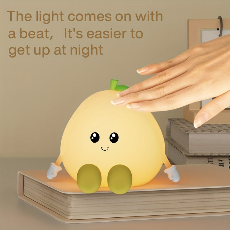 New pomelo Silicone Night Light, Colorful Color Change, Can Be Used as a Phone Holder, Unique and Warm Home Gift, Valentine's Day, Birthday Gift