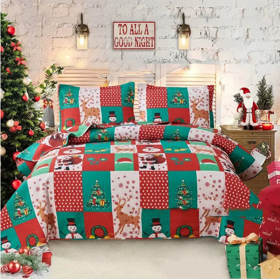 Celebration Cute Christmas Bed Quilt Cover