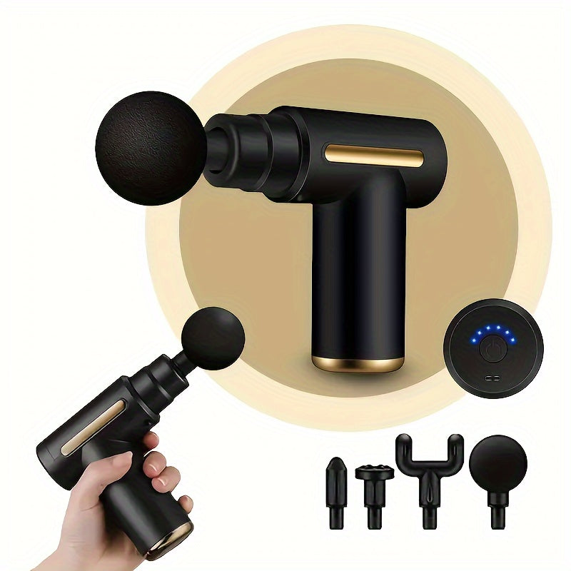 6-Speed Home Body Massager with Vibrating Electric Function, Portable Gym Bag, Multi-Use for Legs, Head, Neck, Waist, Back, USB Rechargeable Neck Membrane Gun