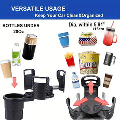 Car Cup Holder Expander for Car Adapter Adjustable Multifunctional Dual Cup Holder with Phone Holder Aromatherapy Organizer, thansgiving christmas new year gift