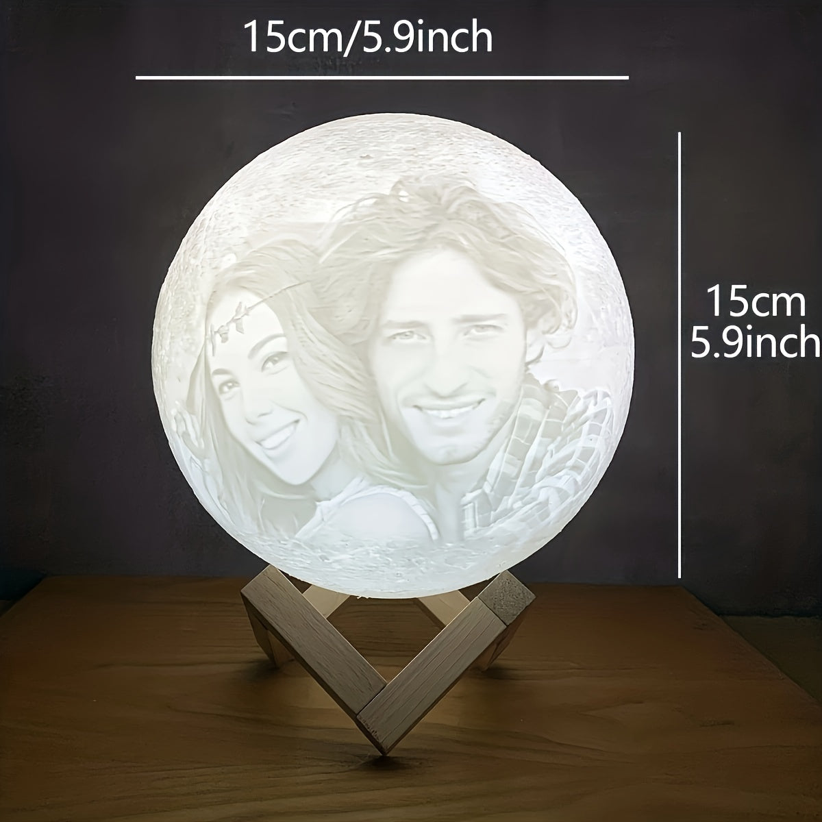 Customized Moon Lamp, Personalized Photo Lamp, Birthday Gifts, Custom Gifts, Home Decor, 3D Print Your Photos, Anniversary Gifts, Valentine'S Gifts, Mother'S Day Gifts, Father'S Day Gifts, Gifts for Her, Gifts for Girlfriend,