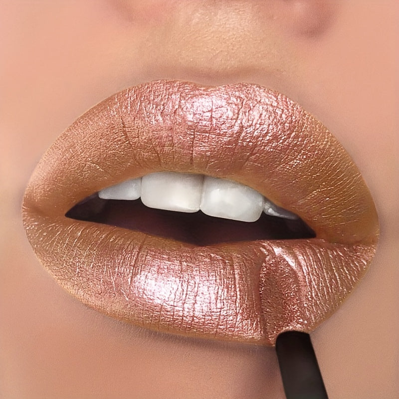 Luxurious Shimmer Glitter Lip Gloss - Moisturizing, Long-Lasting Diamond Shine for All Skin Types, Berry Hue