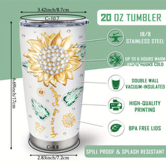 20oz Sisters Tumblers - Funny Coffee Mugs for Sisters - Unique Birthday &amp; Christmas Gift Ideas for Little or Big Sister - Durable, BPA-Free, Dishwasher Safe Cups &amp; Mugs