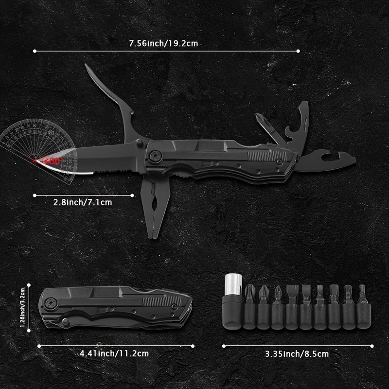 Survival Kit and First Aid kit, 160Pcs Emergency Supplies Camping Accessories With Upgraded Molle Bag, Including Hatchet Shovel Pliers Lantern, Gifts for Men Outdoor Adventure Camping Hiking Hunting