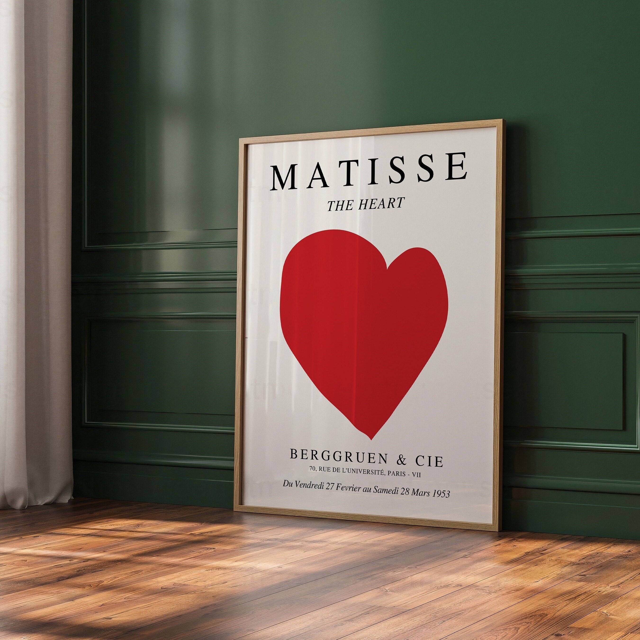 Modern Romantic Love Heart Canvas Art Print - Frameless Wall Decor for Bedroom, Living Room, Kitchen & Hallway - Ideal Home Gift, Perfect for Room Decor