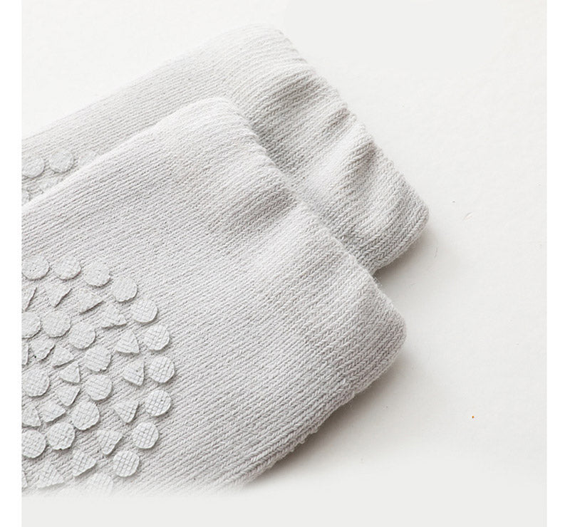Ensemble de chaussettes et genouillères pour bébé, pour filles et garçons, couleur unie, antidérapantes, sécurité pour enfants rampantes, protection des jambes et des genoux