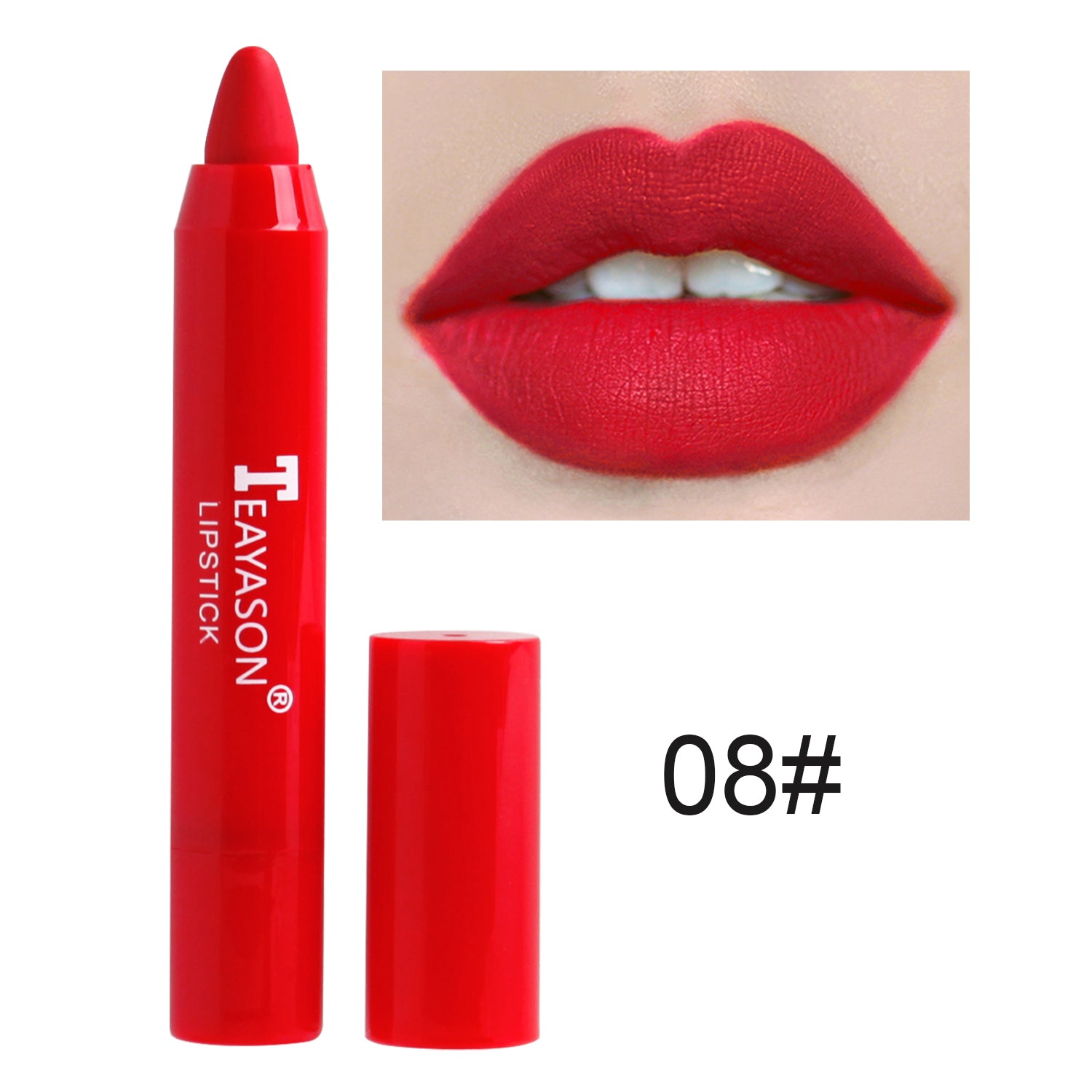 12 Colors Sexy Matte Lipstick Waterproof Long Lasting Color Rendering Non-stick Velvet Lips Liner Pencil Woman Makeup Cosmetics Valentine's Day Gifts