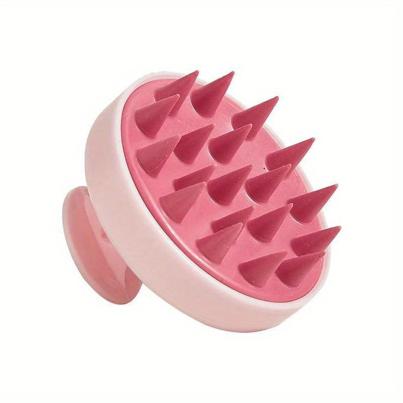 Silicone Scalp Massager And Hair Shampoo Brush: Unscented, Manual Operation, Battery-Free - Body And Scalp Massage Comb for Shower, Bath Spa - Hair Washing And Stress Relief