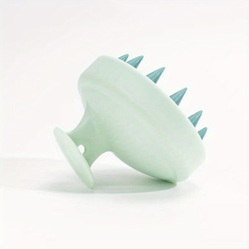 Silicone Scalp Massager And Hair Shampoo Brush: Unscented, Manual Operation, Battery-Free - Body And Scalp Massage Comb for Shower, Bath Spa - Hair Washing And Stress Relief