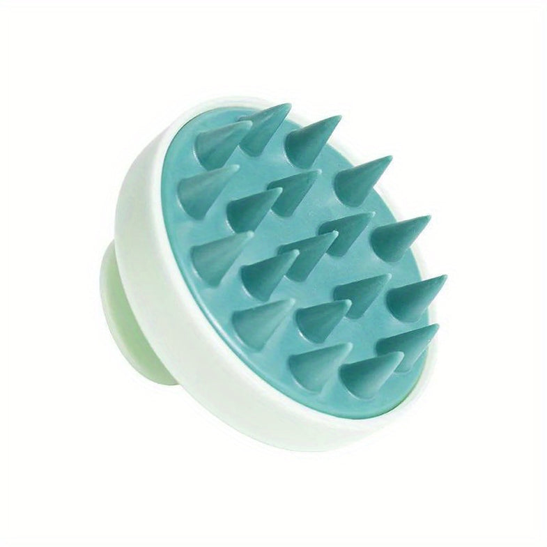 Silicone Scalp Massager And Hair Shampoo Brush: Unscented, Manual Operation, Battery-Free - Body And Scalp Massage Comb for Shower, Bath Spa - Hair Washing And Stress Relief