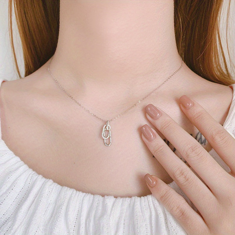 Grandmother & Granddaughter Forever Linked Necklace - Chains with Family Gift, Birthday, and Christmas Gift Ideas, Fashion Jewelry, Sentimental Keepsake