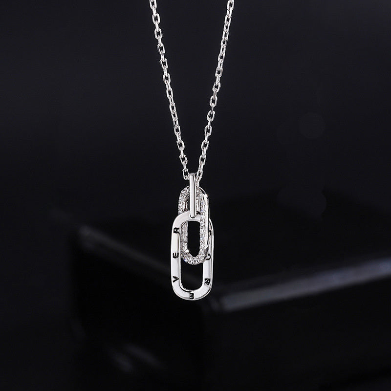 Grandmother & Granddaughter Forever Linked Necklace - Chains with Family Gift, Birthday, and Christmas Gift Ideas, Fashion Jewelry, Sentimental Keepsake