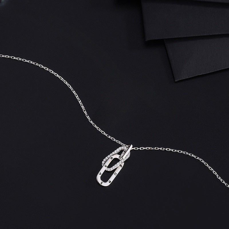 Grandmother & Granddaughter Forever Linked Necklace - Chains with Family Gift, Birthday, and Christmas Gift Ideas, Fashion Jewelry, Sentimental Keepsake