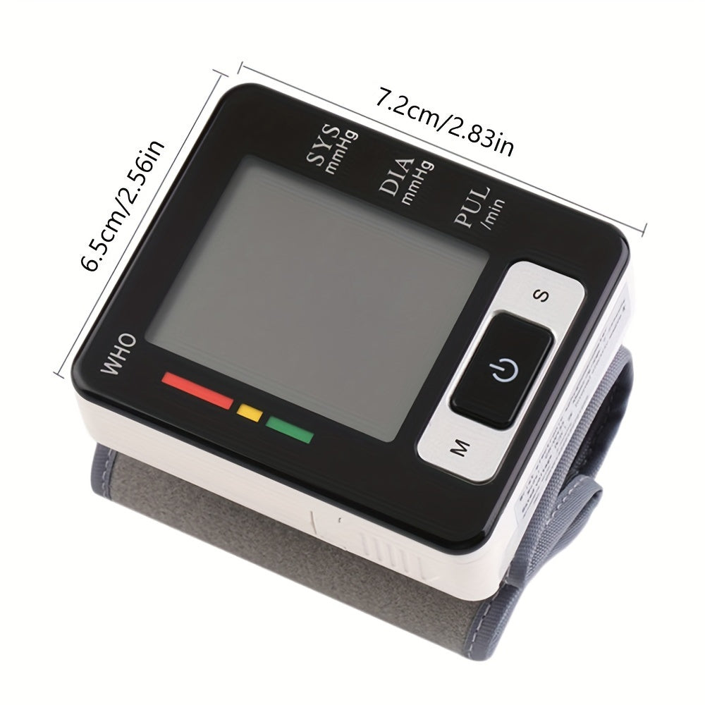 CHANG KUN Premium Wrist Blood Pressure Monitor With Pulse Heart Rate, Blood Pressure Machine With Large LCD Display - Digital Automatic Blood Pressure Wrist Cuff And Carrying Case Included, Health Monitoring For Adult And Old
