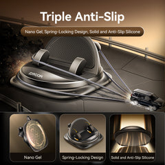 Joyroom Universal Car Phone Holder - ABS Material, 360° Rotatable Dashboard Mount, One-Handed Operation, Super Strong Grip, Upgraded Silicone Design for Secure Phone Placement