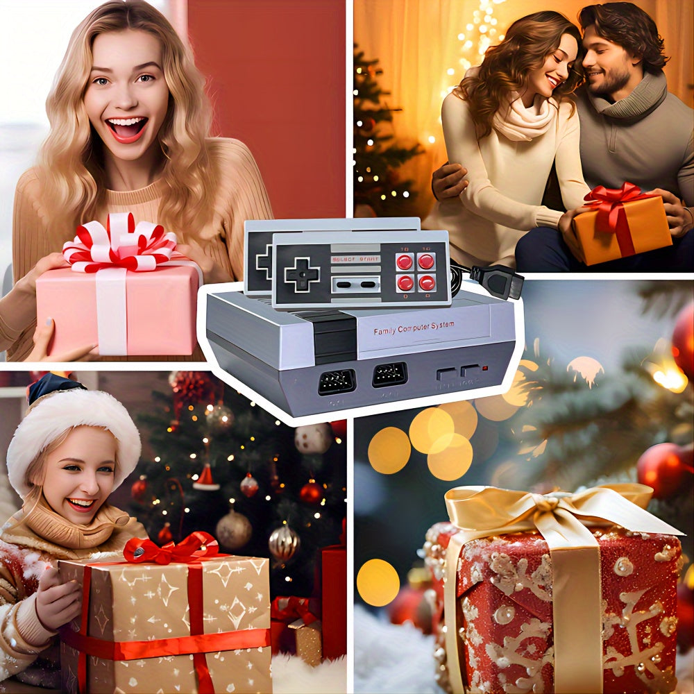 Best Home Gift Wired Mini Two-Player Entertainment System, Evoking Fond Memories - Red And White Design. Enjoy A Joyful Holiday With Your Family.