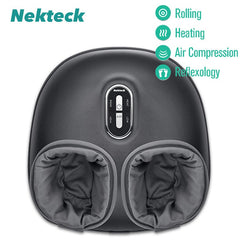 Nekteck Shiatsu Foot Massager Machine with Heat Deep Kneading Air Compression Body Massager and Muscle Relax for Home or Office Use, As A Gift For Parents Mother's Day