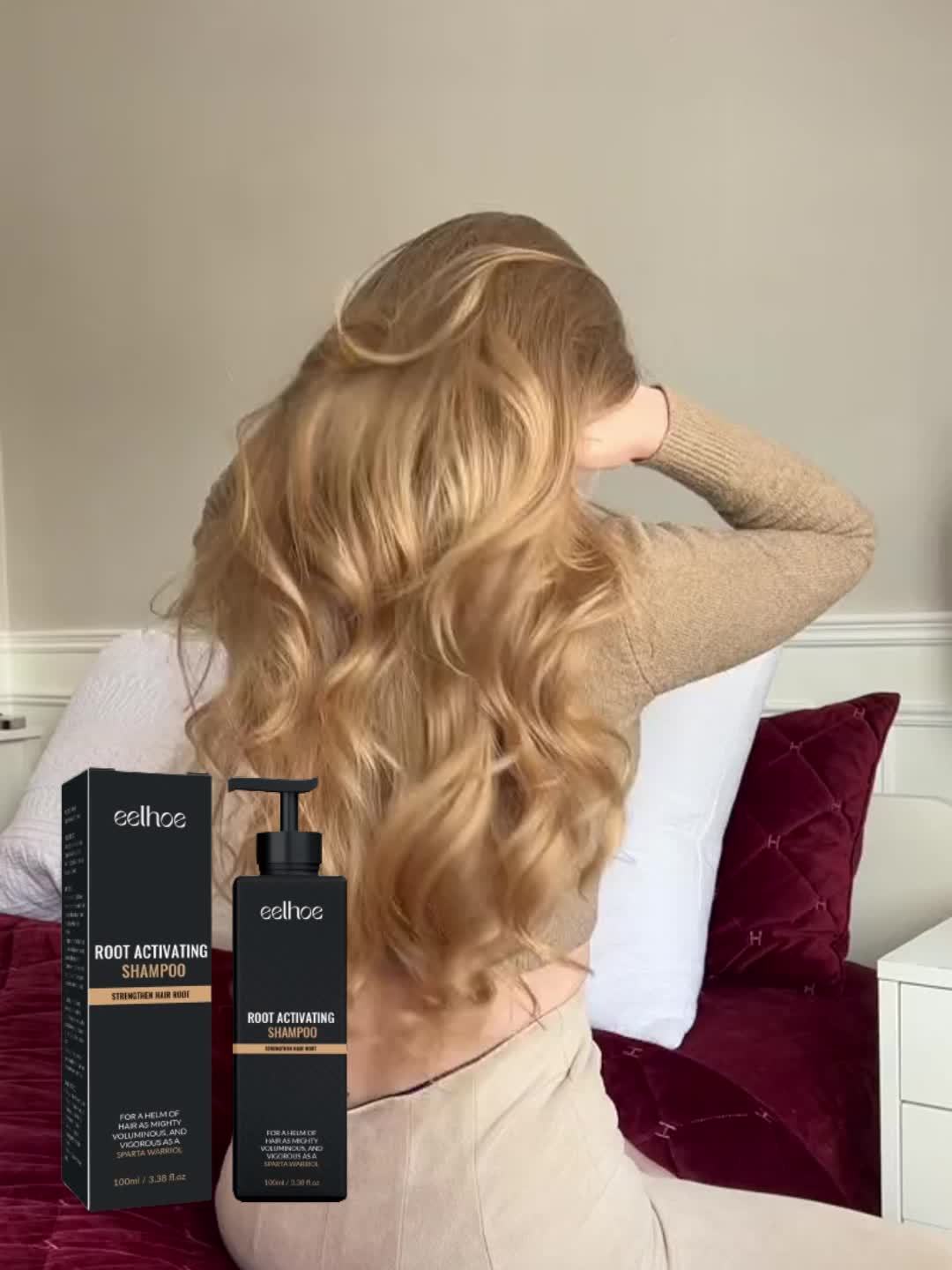 2 Box of dense hair shampoo, soft and moisturizing, Root Activating Shampoo, Dense Hair Shampoo, Strengthens Hair, MakeThin Hair Look Thicker