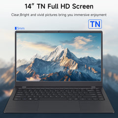 Student Laptop, 14-inch HD IPS Screen, Intel® Celeron® N Series Synthetic Gemstone Lake N4000 Processor, 8GB RAM LPDDR4, 256GB SSD, 4800mAh Battery, Dual-Stereo Speakers - Holiday Gift for Family & Friends, Mini Laptop, Sma