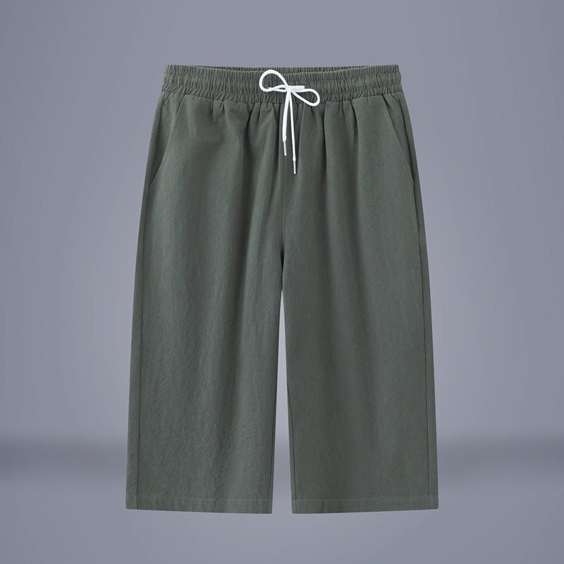 Summer Thin Linen Pants Men's Cotton And Linen Casual Pants Korean Fashion