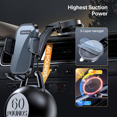 Universal Car Phone Holder For Car Dashboard, Strong Suction Cup, Horizontal And Vertical Viewing Options, Hands-Free Safe Driving, Universal Compatibility With All Phones, Christmas, Festival, New Year's Gift