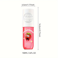 Strawberry Bliss 3.4oz Hair & Body Mist - Rose, Musk & Fruity Scent | Long-Lasting Fragrance Spray | Perfect Gift for Any Occasion